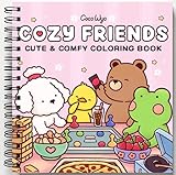Cozy Friends: Coloring Book for Adults and Teens Featuring Super Cute Animal Characters with Easy and Simple Designs for Relaxation