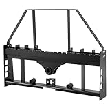 VEVOR Skid Steer Pallet Fork Frame, 4000 lbs Rated Capacity, 45-inch Pallet Fork Frame Attachments with 2-inch Hitch Receiver & Spear Sleeves, Fit for Quick Attach Tractor Loaders, Frame Only
