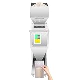 10-999G Automatic Filling Machine, 110V 200W Automatic Bottle Bag Packing Filling Machine Particle Dispenser Subpackage Machine Adjustable Filling Speed 8-15bags/min w/Foot Pedal for Tea Seed Grain
