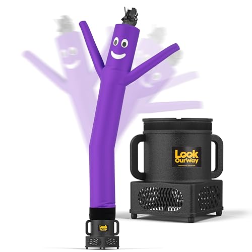 LookOurWay Air Dancers Wacky Waving Inflatable Tube Guy - 7ft Tall Inflatable Advertising Waving Dancing Man with Sky Dancer Blower