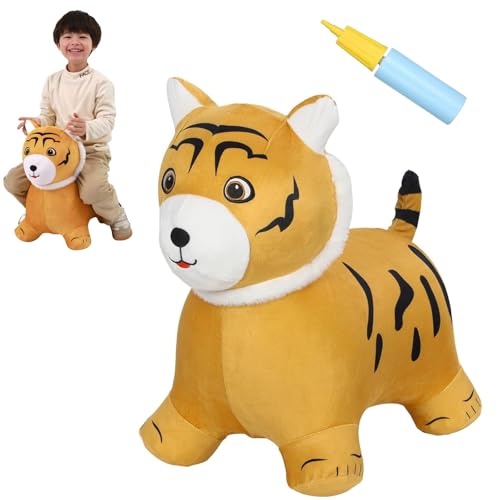 INPANY Bouncy Plush Dinosaur and Horse