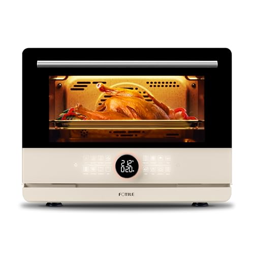 FOTILE HYZK32-E3-E ChefCubii 1.1 cu. ft. 4-in-1 Steam-Combi Oven with Steam-Bake, Air Fry, Convection, Dehydrator Functions, and 50 Preset Menus,Beige