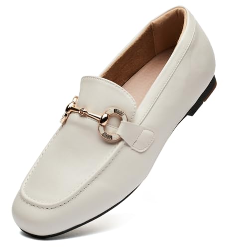 Womens Loafers Shoes Fashion Low Heel Slip on Shoes Comfortable Driving Flats