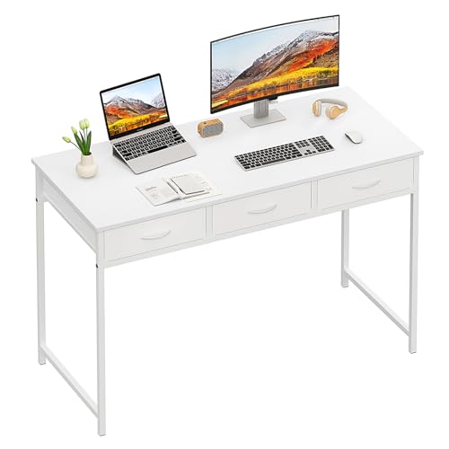 WOHOMO Small Computer Desk with Drawers for Home Office