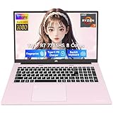 NIMO 17.3" Business-Laptop, AMD Ryzen 7 7735HS (8C/16T), 64GB RAM 2TB NVMe SSD, Radeon 680M for Light Gaming, PD 100W Type-C WiFi-6E BT5.2 Fingerprint Unlock Backlit Keyboard for Working & Student
