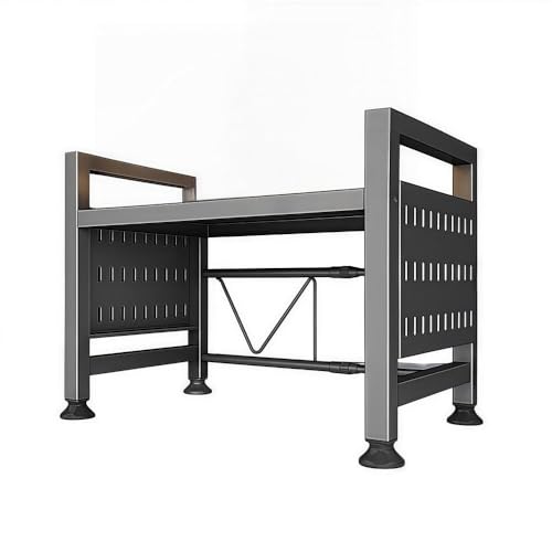2-Tier Metal Kitchen Counter Organizer Storage Solution for Small Appliances Vertical Storage Rack for Kitchens Apartments Long-Lasting(58cm)