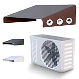 airdeko Snow Shield Air Conditioner Cover for Outside Units to Protect from Snow, Ice & Falling Debris – Heavy-Duty Aluminum Mini Split AC Unit Cover for Outdoors – Rustproof, Modern Design (Bronze)