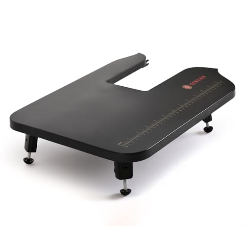 SINGER Black Extension Table | Designed HD500 Classic | Durable Foldable Sewing Machine Accessory | Expands Workspace for Heavy Duty Sewing & Large Projects