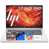 HP 17.3” Business Laptop 2025, Powerful 7000 Series AMD Ryzen 5 7430U (Beats Intel i7-1355U), Copilot Key, FHD Anti-Glare Display, 32GB RAM, 1TB SSD, HDMI, Wi-Fi 6, Windows 11 Pro, WOWPC USB