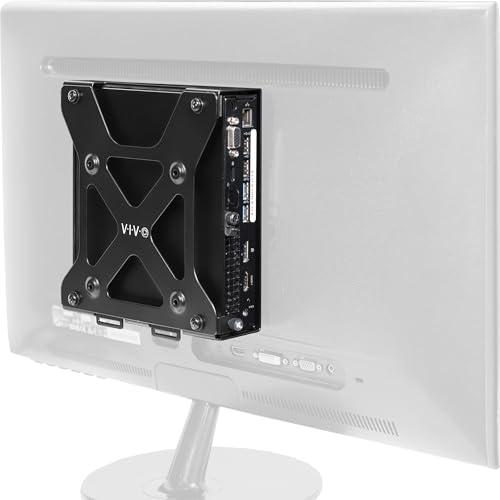 VIVO Behind Monitor Mount Designed for Dell OptiPlex Micro CPU, Monitor Arm Computer Holder, Concealed Behind Screen