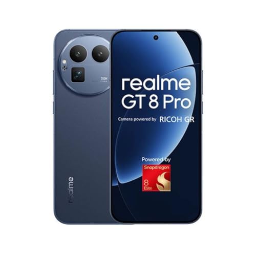 realme GT 8 Pro Dual-SIM 512GB ROM + 16GB RAM (GSM Only | No CDMA) Factory Unlocked 5G Smartphone (Urban Blue) - International Version