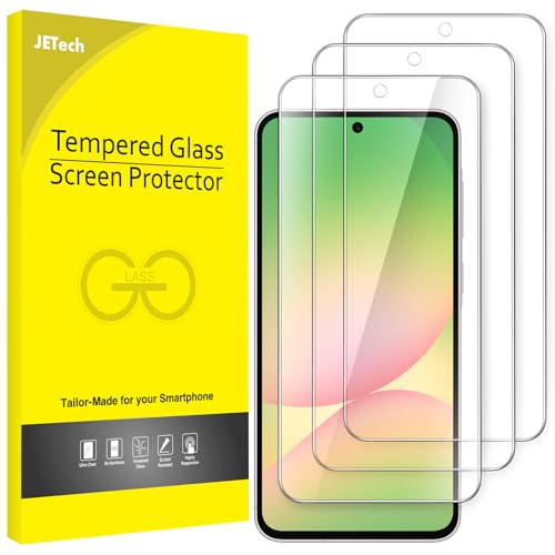 JETech Screen Protector for Samsung Galaxy, 9H Tempered Glass Film, Anti-Scratch, HD Clear