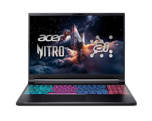 acer Nitro V 16S AI Copilot+ PC Gaming Laptop | AMD Ryzen AI 7 350 Processor | NVIDIA GeForce RTX 5060 Laptop GPU | 16" WUXGA IPS 180Hz Display | 16GB DDR5 | 1TB Gen 4 SSD | Wi-Fi 6E | ANV16S-61-R9TR