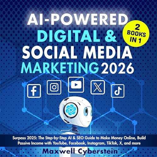AI-Powered Digital & Social Media Marketing 2026: Surpass 2025: The Step-by-Step AI & SEO Guide to Make Money Online, Build Passive Income with YouTube, Facebook, Instagram, TikTok, X, and More