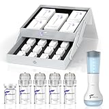 Micro Infusion Skincare System - 0.25mm Facial Stamp with Collagen Peptide & Hyaluronic Acid Serum for At Home Glow and Anti-aging- 3 Month Supply