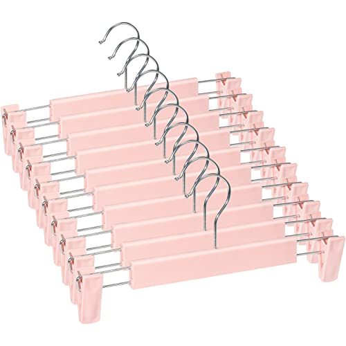 Lamitocs Skirt Hangers，Pants Hangers with Clips，360 ° Swivel Hooks Space Saving Hangers for Pants, Skirts, Clothes, Jeans