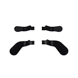4Pcs Elite 2 Controller Paddles for Xbox One Elite Series 2 Controller, Elite Controller Paddles, Metal Stainless Steel Paddles Replacement for Xbox One Elite/ Elite Series 2/Elite 2 Core Controller (Black) [video game] [video game] (Black)