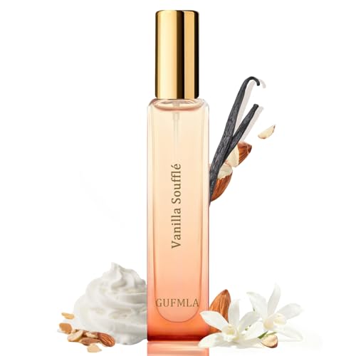 GUFMLA Pheromones Perfumes for Women, Vanilla Perfume, Long Lasting Perfume for Her - Vanilla Soufflé Scent, Travel Size 0.51fl.oz/15ml, Original Formula Eau De Parfum, Perfumes Spray for Women