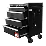 Olympia Tools 27-Inch Rolling Tool Cabinet with 4 Drawers - Mobile Tool Chest with Ball Bearing Slides and Fully Extendable Drawers for Garage Storage
