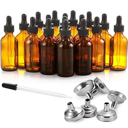 AOZITA 24 PACK AMBER BOTTLE WITH DROPPER