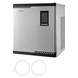 VEVOR Commercial Ice Maker Machine - Head, 300 Lbs/Day Stainless Steel Ice Machine with Scheduled Ice-Making, Self-Cleaning, Adjustable Thickness, Ideal for Restaurant Bar Cafe Hotel - Head Only