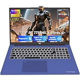NIMO 2025 Gaming-Laptop, 17 Inch AMD Ryzen 7 7735HS 64GB DDR5 RAM 1TB SSD (8C/16T, Beats i7-12650H) Computer with Radeon 680M, 100W Type-C, WiFi-6E, 58Wh Battery, Fingerprint, Backlit KB for Business