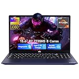 NIMO 15.6" IPS FHD-Gaming-Laptop, AMD 8 Cores Ryzen 7 7735HS 64GB DDR5 RAM 2TB SSD (Beats i7-12650H) Computer with Radeon 680M 100W Type-C Charger Backlit Keyboard Fingerprint, for Gaming Business