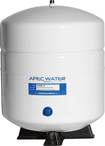 APEC Water Systems Tank-3 3 Gallon Residential Pre-Pressurized Reverse Osmosis Water Storage Tank