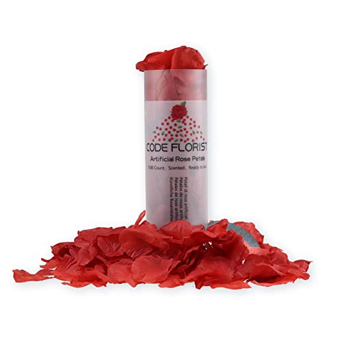 CODE FLORIST Silk Rose Petals for Valentine's Day,Romantic Night,Wedding,Proposal Anniversary Flower Decorations