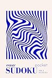 Pretty Pocket Sudoku - Easy: The Blue Bauhaus Series: Minimal Small Travel Size Puzzle Book 4*6 Inches