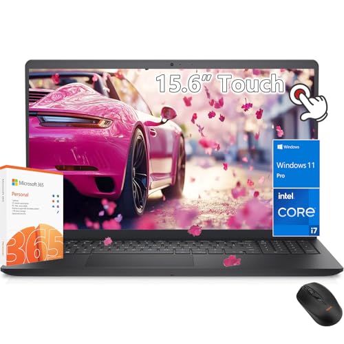 Dell inspiron 15 Touchscreen Laptop -Intel Core i7-1355U -15.6" FHD Touch -64GB RAM -2TB SSD -Business Laptop Windows 11 Pro - Office 365 -Computadora Work College Student - 3.6lbs Light