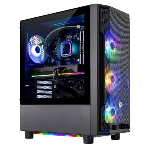 Skytech Gaming Shadow Gaming PC, AMD Ryzen 7 7800X3D 4.2GHz, NVIDIA RTX 5060 Ti 16GB, 1TB Gen4 NVMe SSD, 32GB DDR5 RAM 6000, 650W Gold PSU, 360 ARGB AIO, Wi-Fi, Win 11, Desktop