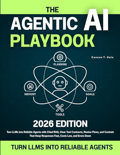 The Agentic AI Playbook: Turn LLMs into Reliable Agents with Cited RAG, Clear Tool Contracts, Review Flows, and Controls That Keep Responses Fast, Costs Low, and Errors Down