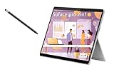 Microsoft Surface Pro, 2-in-1 Laptop, Windows 11 Pro Copilot + PC, 365 Family, 13 inch 2880 x 1920 Touchscreen, Snapdragon X Plus, 16GB RAM, 512GB SSD, Platinum, Device Only, with Pen