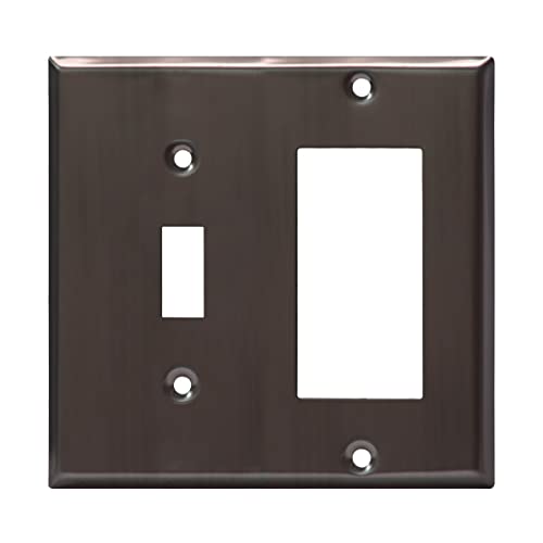 ENERLITES Combination Wall Plates for 2-Gang Toggle Decorator Switch