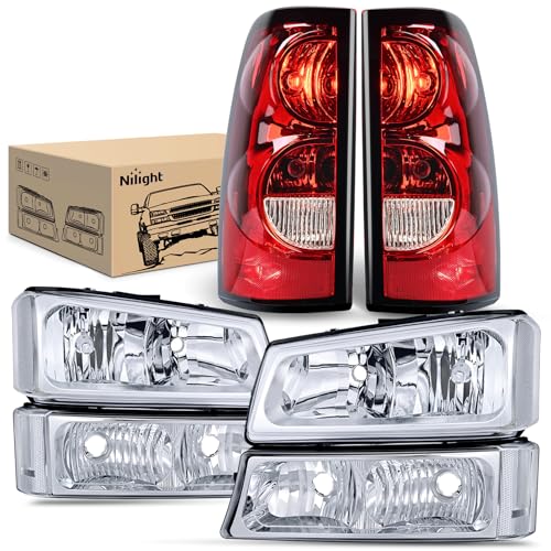 Nilight Headlight Assembly for Chevy Silverado