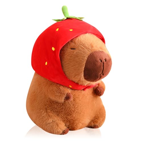 WAKSUN Capybara Plush with Clothes & Accessories,Christmas Stuffed Animals, 10.2 in Cute Capybara Plush Toys,Birthday Gifts&Dress Up Cute Plushies for Boys/Girls