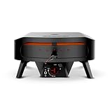Cozze 17 Inch Gas Pizza Oven with Rotating Pizza Stone – 28mbar Propane Outdoor Pizza Oven, Portable Durable Build, Fire & Stonebaked Pizzas, Triple Burners, Inbuilt Thermometer, Gas Hose & Regulator