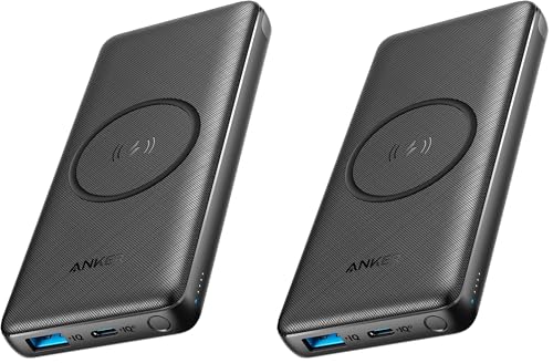 Anker PowerCore III 10,000 mAh Wireless Portable Charger with Qi-Certified 10W Wireless Charging and 18W USB-C Quick Charge for iPhone 14/14 Plus/14 Pro/14 Pro Max, iPad, AirPods, and More
