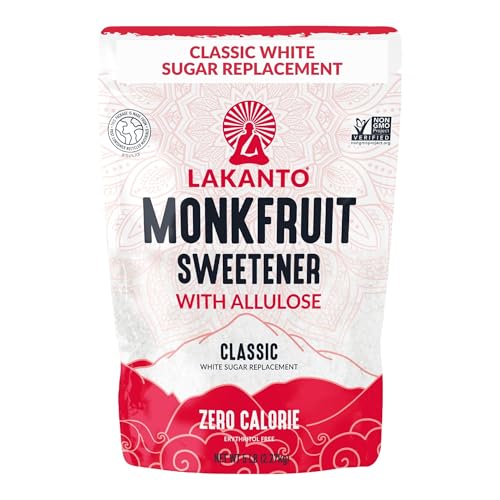 Lakanto Classic Monk Fruit Sweetener with Allulose Pouch