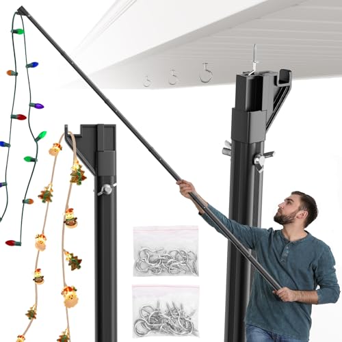 addlon Telescopic Extension Pole for Hanging Christmas Lights