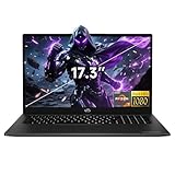 NIMO 17.3" FHD-Gaming-Laptop, AMD R7 7735HS (8C/16T, Beats i7-12650H) 64GB DDR5 RAM 1TB SSD Business-Computer with Radeon 680M, 100W Type-C, Wi-Fi 6E, 58Wh Battery, Fingerprint, Backlit Keyboard
