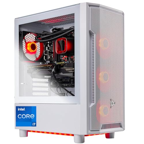 Skytech Gaming Archangel Gaming PC, Intel i7 14700F 2.1GHz, NVIDIA RTX 5060 Ti 16GB, 1TB Gen4 NVMe SSD, 16GB DDR5 RAM 6000, 650W Gold PSU, 360 ARGB AIO, Wi-Fi, Win 11, Desktop