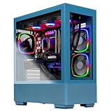 Skytech Gaming Azure Gaming PC, AMD Ryzen 7 7800X3D 4.2GHz, AMD RX 9060XT 16GB, 1TB Gen4 NVMe SSD, 32GB DDR5 RAM 5600, 850W Gold ATX 3 PSU, 360 ARGB AIO, Wi-Fi, Win 11, Desktop