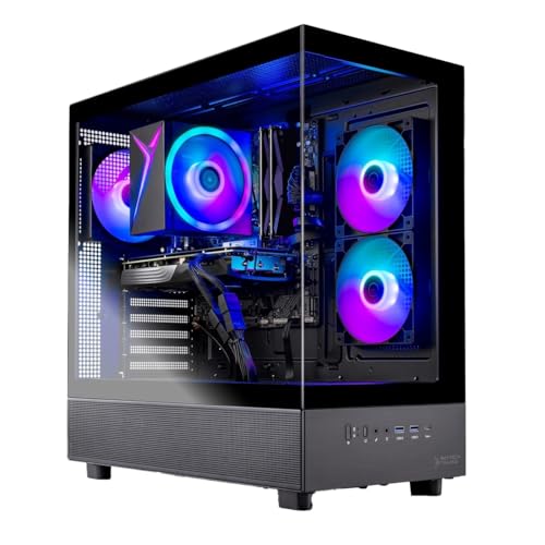 Skytech Gaming Azure 3 Gaming PC, AMD Ryzen 7 5700 3.7GHz, NVIDIA RTX 5060, 1TB NVMe SSD, 32GB DDR4 RAM 3200, 650W Gold PSU, Wi-Fi, Win 11, Desktop