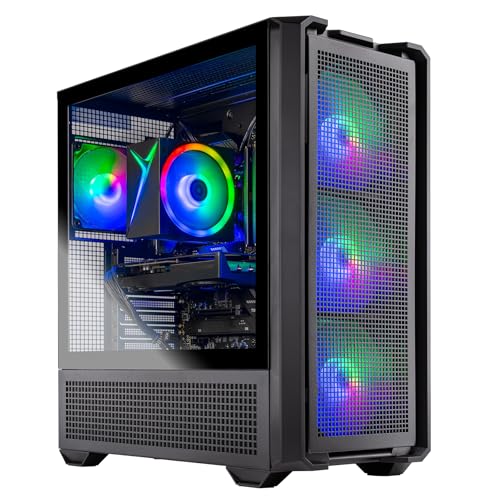Skytech Gaming Edge Gaming PC, AMD Ryzen 7 5700 3.7GHz, NVIDIA RTX 5060, 1TB NVMe SSD, 32GB DDR4 RAM 3200, 650W Gold PSU, Wi-Fi, Win 11, Desktop