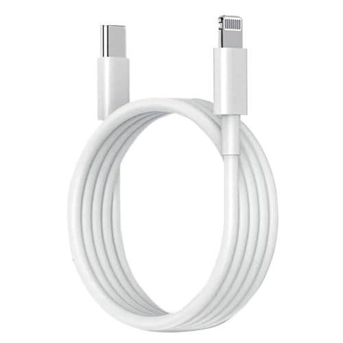 Kratos Type C to L cable [MFi Certified] Compatible with Lightning Port for 30W Fast Charging, Compatible with iPhone 14/14 Pro/ 14 Pro Max/ 13/13 Pro/ 13 ProMax/ 12/11/X/8 all Series, 1M White