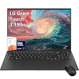 LG-gram Laptop-17 inch Touchscreen 2.5K - Intel Core Ultra 7 Processor -32GB RAM| 2TB SSD -Windows11 Pro -Backlit Keyboard - 2025 AI PC Copilot -Ultra Thin Lightweight -Business Work