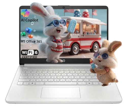 HP Stream 14 Inch Laptop for Student，Intel Celeron N150 (>N4020), 4GB RAM, 128GB UFS, Microsoft 365, 720p Webcam, Windows 11 S, Long Battery Life, with 5ave Accessories, Silver