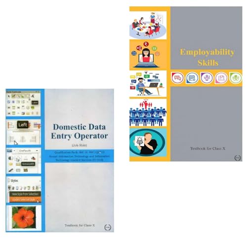 Class 10th CBSE Combo Employability Skill And Domestic Data Entry Operator Textbooks for Class X CBSE (Information Technology And Information Technology Enabled Services)